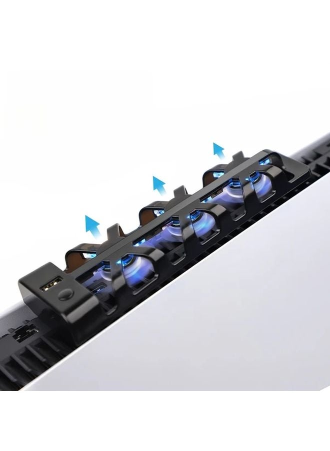 White PS5 Cooling Fan for Disc and Digital Editions High Performance Cooling System - Image 4